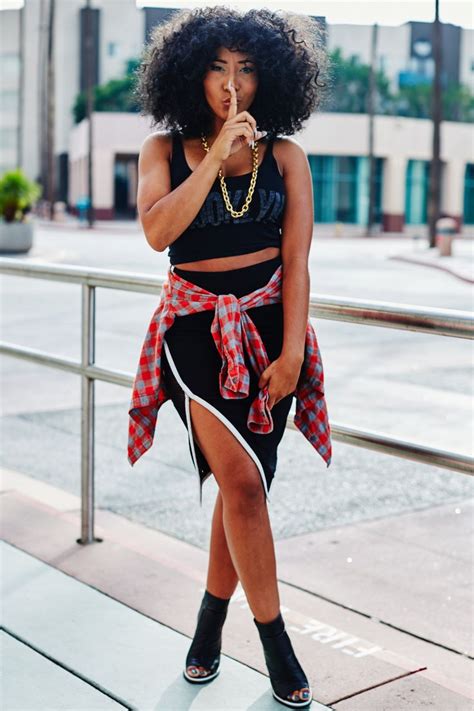 fashion street style inspiration natural hair afro hair black girl