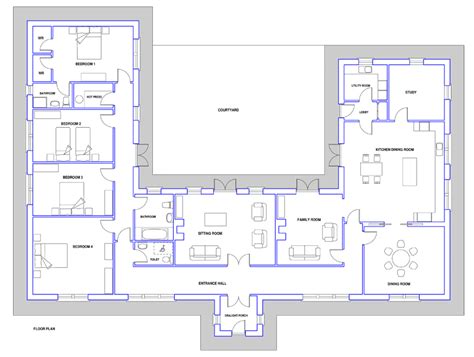 floor plan   office   separate rooms   living room   side