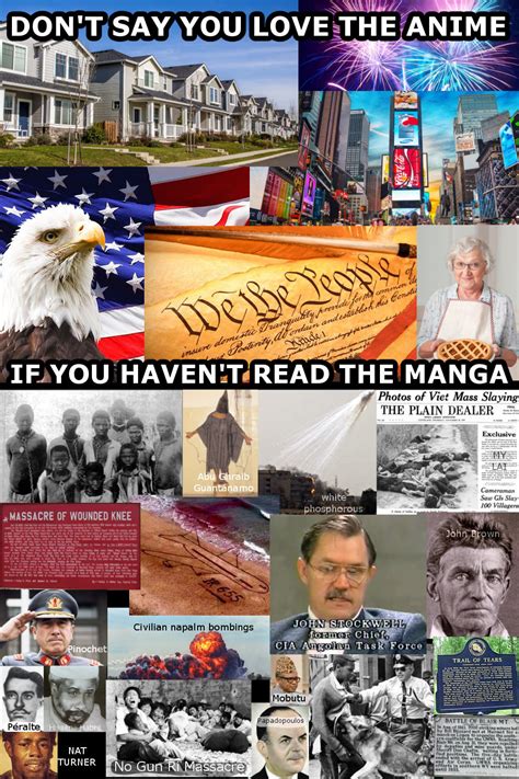 american history don t say you love the anime if you haven t read the manga know your meme