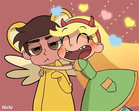 Star Butterfly And Marco Diaz Hug Star Vs The Forces