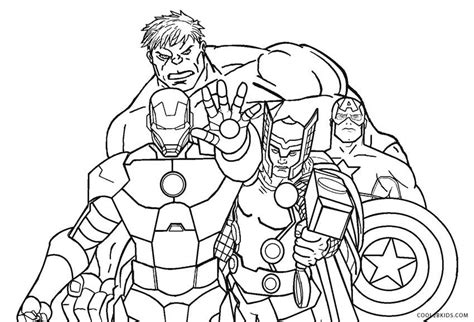 avengers coloring pages coolbkids thor  colorear paginas