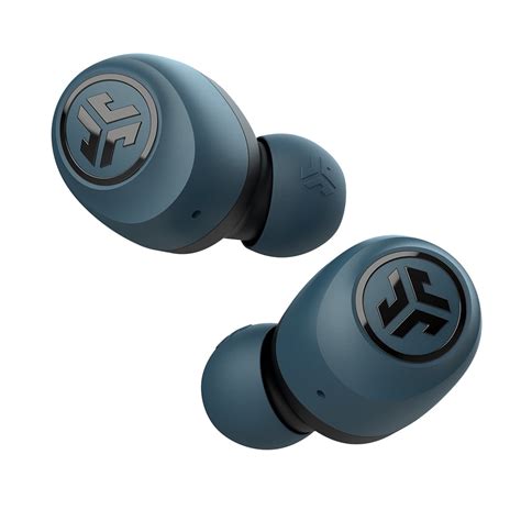jlab audio  air true wireless earbuds charging case navy blue