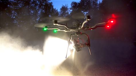 high power spotlight  drone gimbal  array  stratus leds youtube