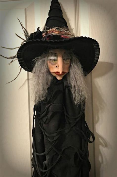 halloween witch witch doll halloween decoration polymer etsy witch