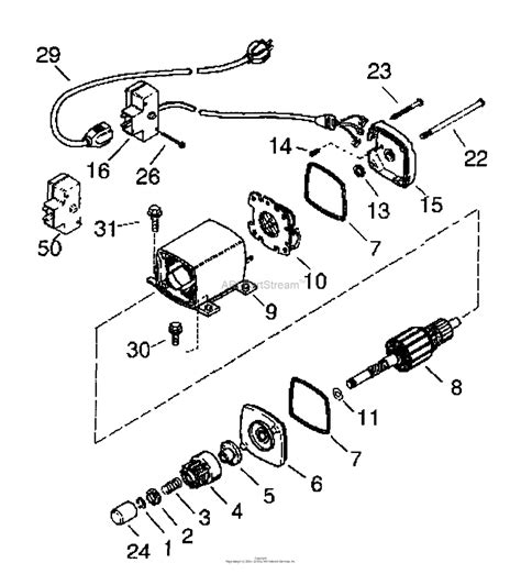 husqvarna tec   parts diagram  electric starter motor