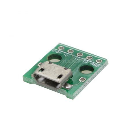 female micro usb type   pin connector smt  pcb audiophonics
