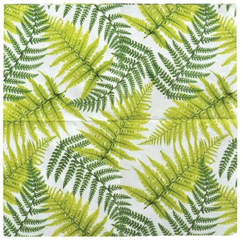 palm leaf design paper napkins esschert design usa