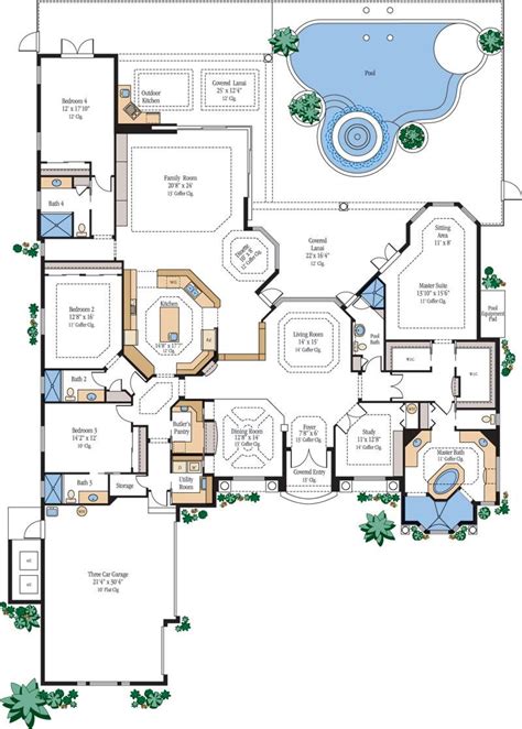 luxury home floor plans house designs house plans