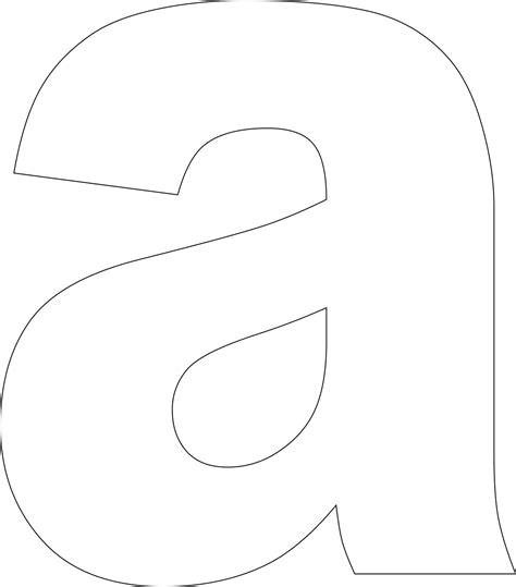 printable  case alphabet letter template