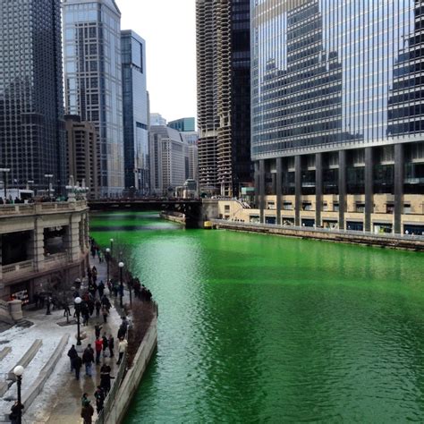 chicago green river celebrates st patricks day everyones irish