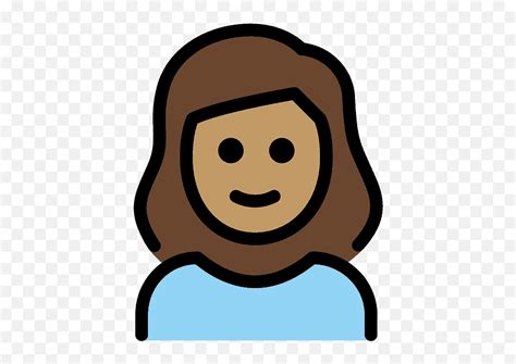 girl emoji clipartbrown girl emoji  transparent emoji emojipngcom