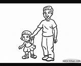 Daughter Father Coloring Pages Getdrawings Printable Getcolorings Color sketch template