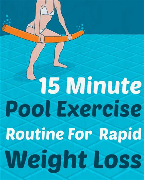15 Minute Pool Exercise Routine For Rapid Weight Loss Swimming