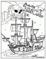 Pirate Coloring Ship Pages Pirates Color Printable Sunken Halloween Drawing Pittsburgh Print Sheets Boat Drawings Clipart Library Visit Paintingvalley Click sketch template