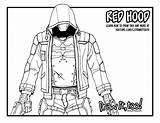 Hood Red Coloring Drawing Knight Arkham Pages Batman Draw Too Tutorial Paintingvalley Drawings Popular sketch template