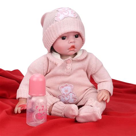 cminch soft body silicone reborn baby doll toy  girls newborn