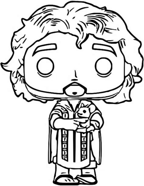 coloring page encanto funko pop bruno madrigal  colouring pages