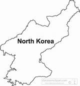 Korea North Map Outline Clipart Maps Country sketch template