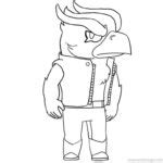 crow brawl stars coloring pages legendary brawler xcoloringscom