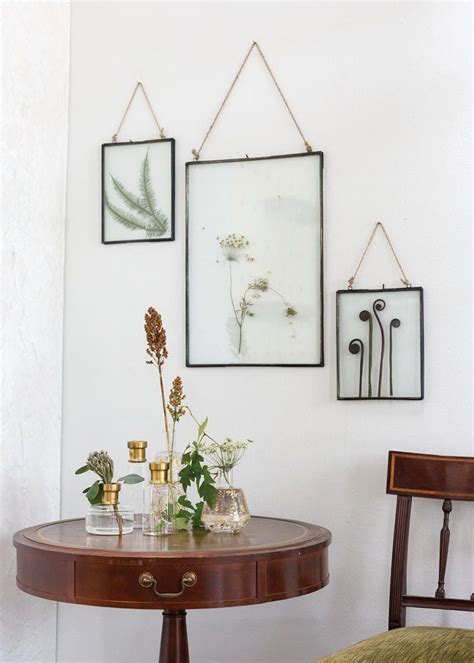 Large Pressed Glass Floating Frame 20 5 T X 14 W Hanging Glass