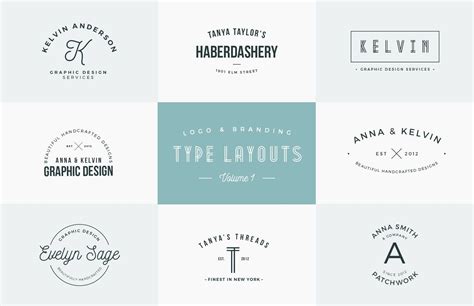 logo branding type layouts vol  branding logo branding