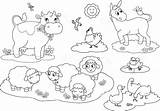 Farm Coloring Pages Animal Printable Students Worksheets Gianfreda Via sketch template