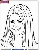 Coloring Selena Gomez Pages Printable Popular Kids sketch template