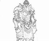 Diablo Coloring Pages Iii Printable Follower 334px 1kb Barbarian sketch template