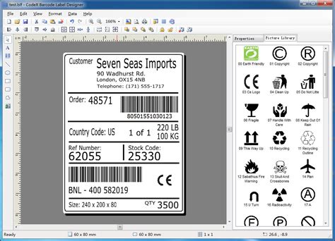 codex barcode label designer  powerful efficient  easy   barcode label design