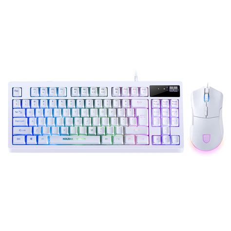 buy rgb white gaming keyboard  mouse combo keys usb wired rgb