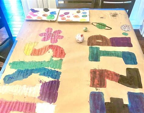 giant  preschool painting activity