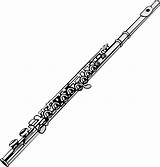 Flute Clipart Creazilla Transparent Instruments Instrument Musical Wind Band Music sketch template