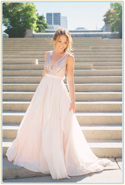 Timeless And Classy Blush Wedding Dresses The Wow Style