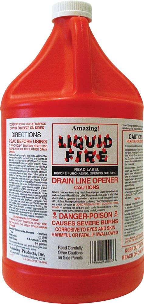 buy liquid fire drain  opener  oz pack
