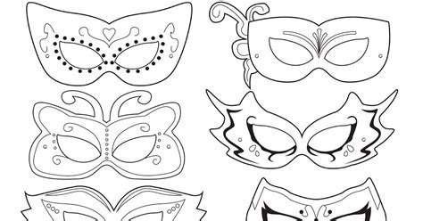printable masquerade masks template  popular templates design