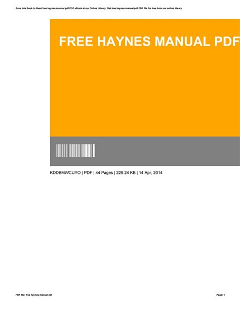 haynes manual   sandyfife issuu