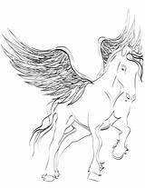 Pegasus Coloring Pages Horse Pony Little Printable Winged Color Wing Play Categories Drawing sketch template