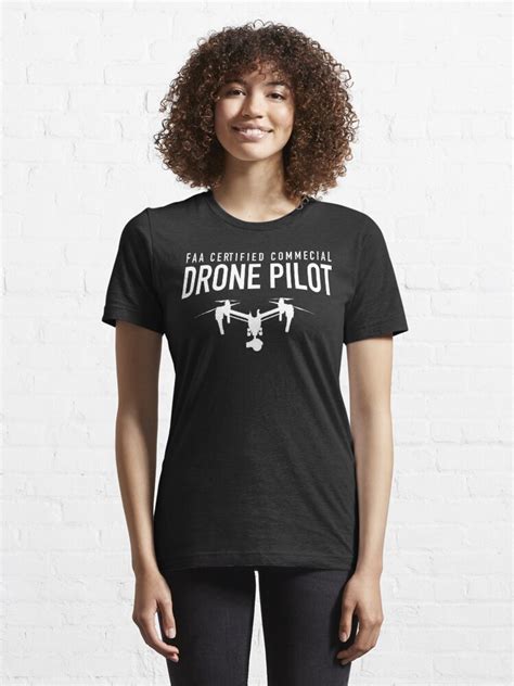 faa certified drone quadcopter pilot film crew drone pilot part   shirt  sale