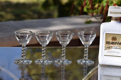 vintage sherry cordials liqueur glasses  oz  dinner drink