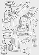 Coloring Makeup 38kb 1600px 1126 Drawings sketch template