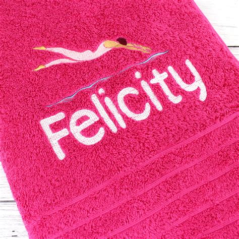 personalised childrens pink swimming towel teddyts