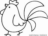 Coloring Pages Cock Birds Set Treehut Sharma Swati sketch template