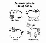 Pusheen Coloring Fancy Guide Pages Kind Super Book Unicorn Print Colorat Printable Color Being Planse sketch template