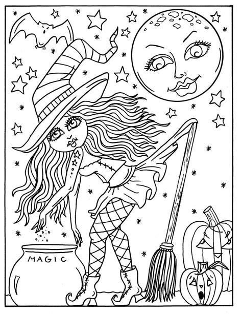 hocus pocus witches printable coloring pages  adults etsy canada