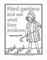 Coloring Plant Garden Gardens Print Click sketch template