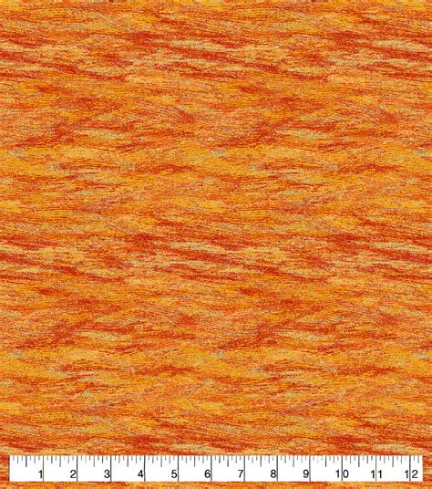 keepsake calico cotton fabric orange etch metallic joann