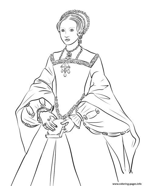 queen elizabeth  young united kingdom coloring page printable