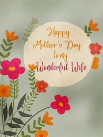 mothers day cards wife printable printable templates