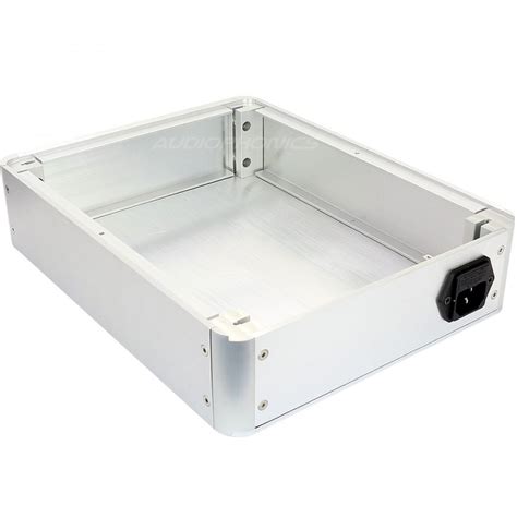 aluminium diy box case  corners xxmm silver audiophonics