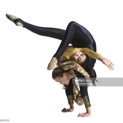 female contortionist duo performing photo getty images